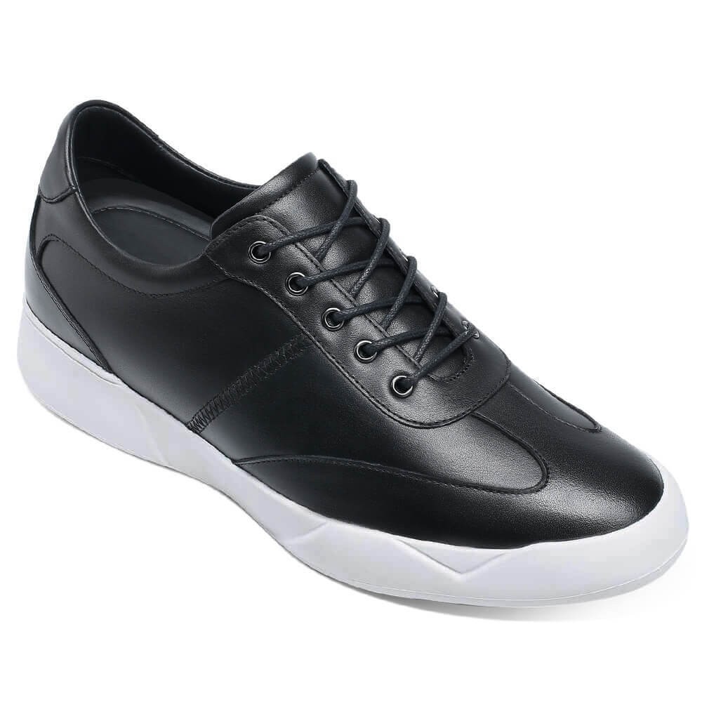 STRIDE Height Increasing Shoes For Men - Shoes That Increase Your Height - Men Black Casual Sneakers 7 CM / 2.76 Inches
