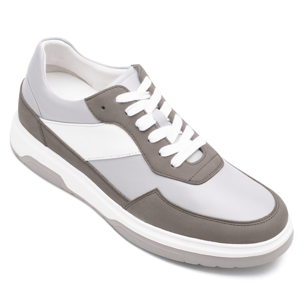STRIDE Increase Height Shoes - Sneakers Increase Height - Modern Men Leather Sneakers 6 CM / 2.36 Inches