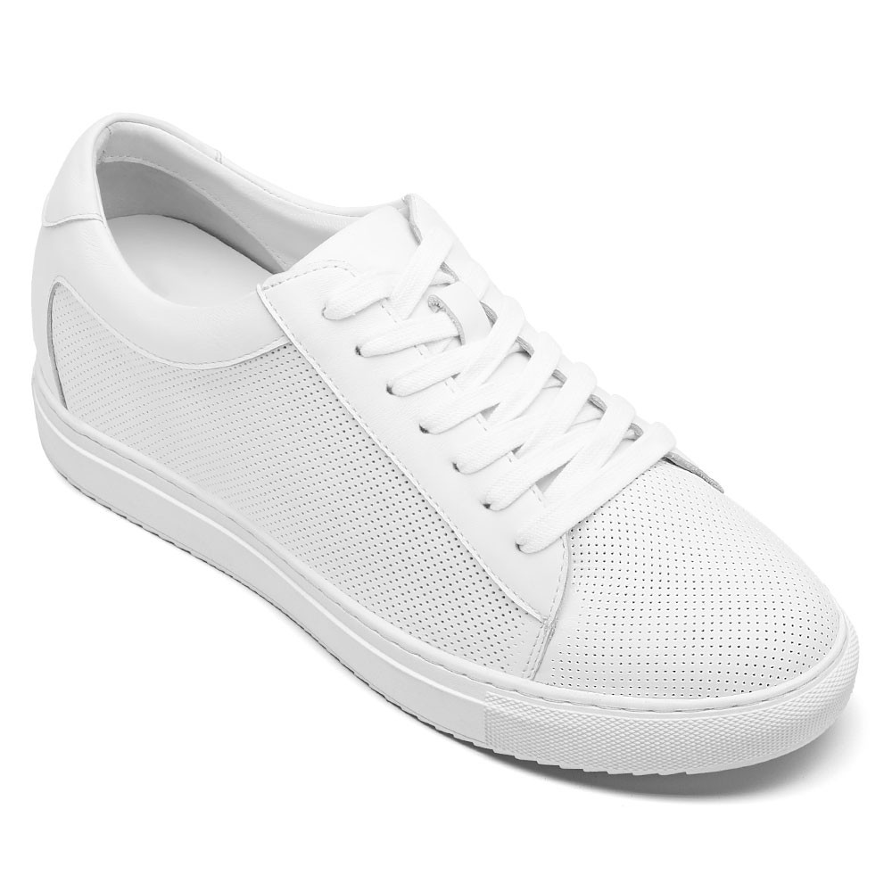STRIDE Height Increasing Sneakers - White Sneakers That Make You Taller - Breathable Casual Men Sneakers 7cm / 2.76 Inches