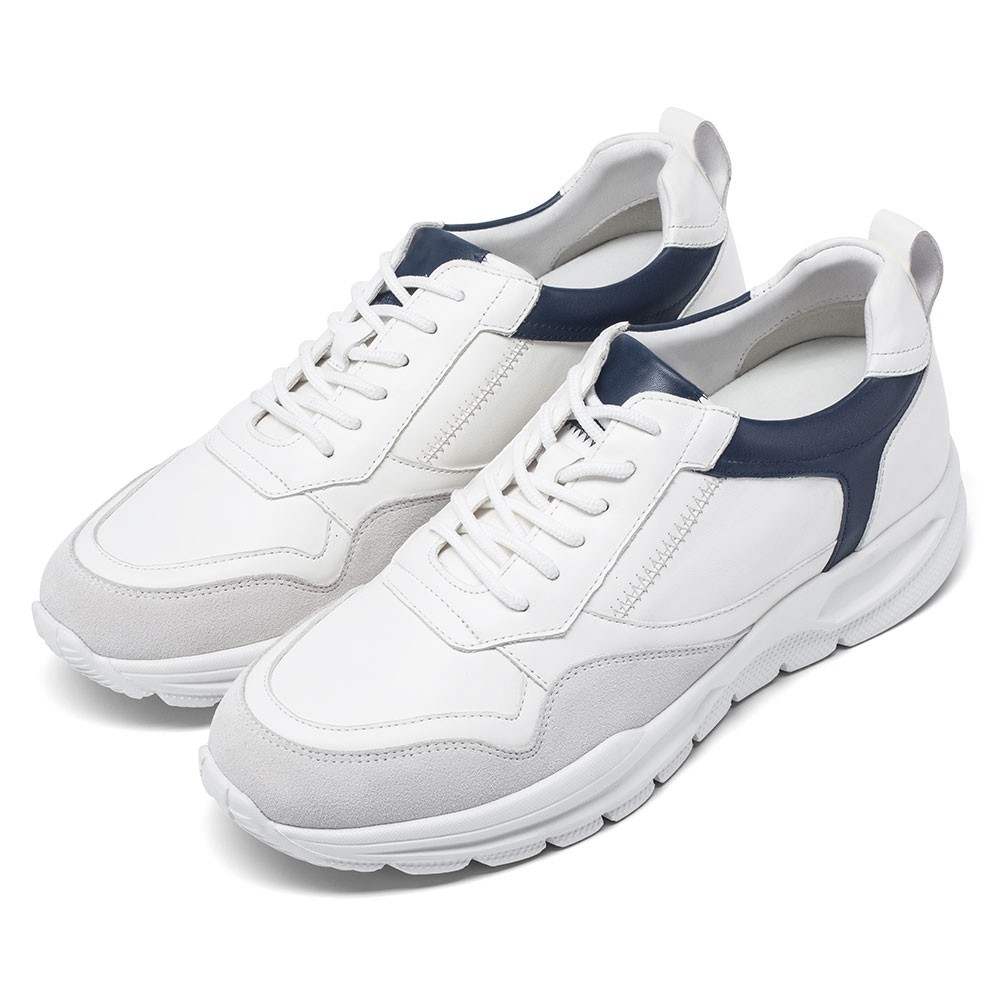 STRIDE Elevator Shoes - Height Boosting Shoes For Men - Men Casual Leather Sneakers 7 CM / 2.76 Inches (37)