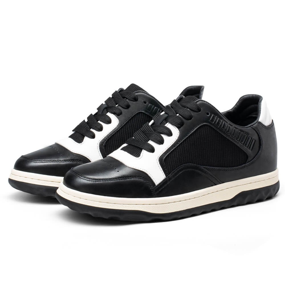 STRIDE Height Increasing Shoes For Women - Elevator Shoes Sneakers Women - Black Fashion Sneakers 6 CM / 2.36 Inches (34)