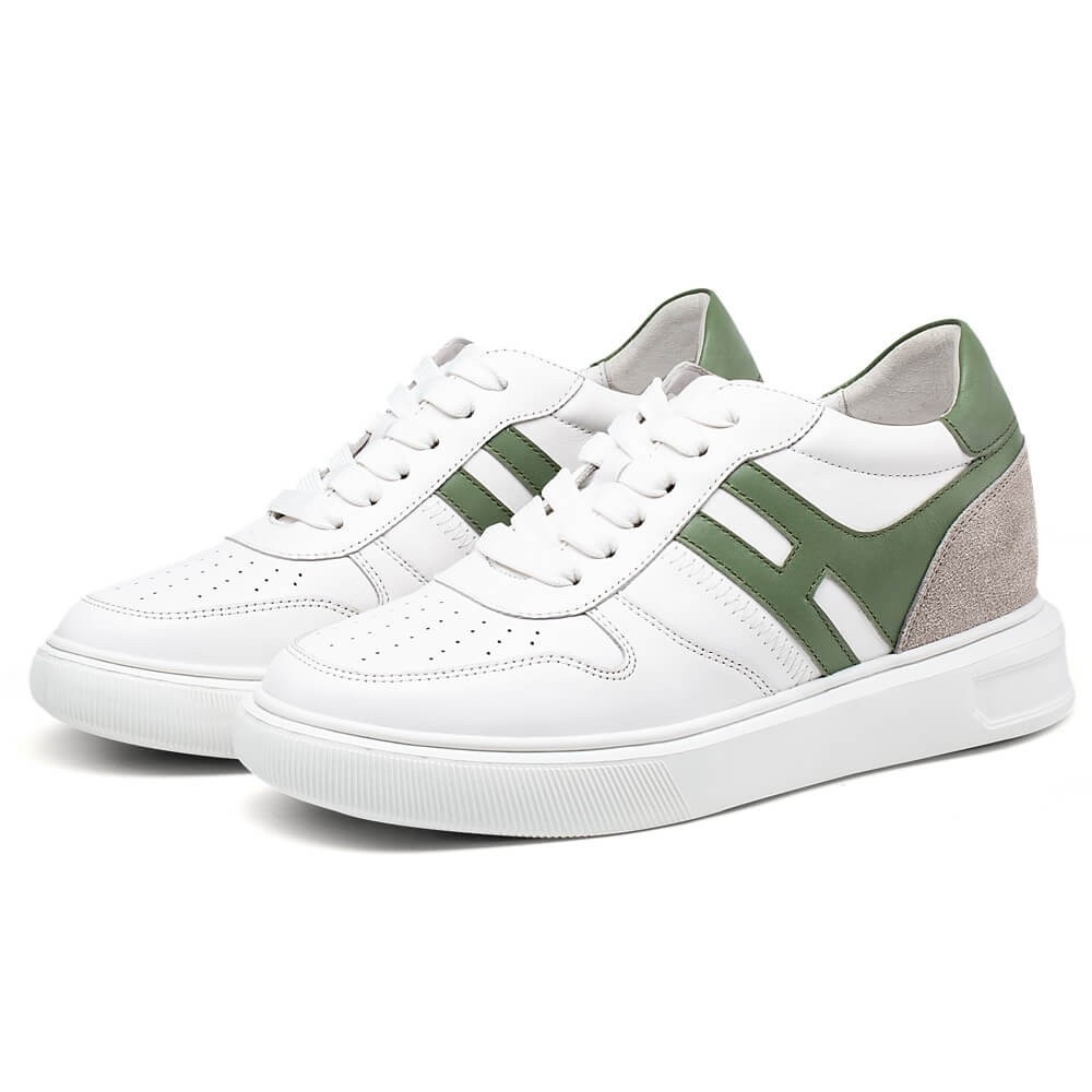 STRIDE Elevator Sneakers For Women - Height Increasing Shoes For Women - White Casual Sneakers 6 CM / 2.36 Inches (34)